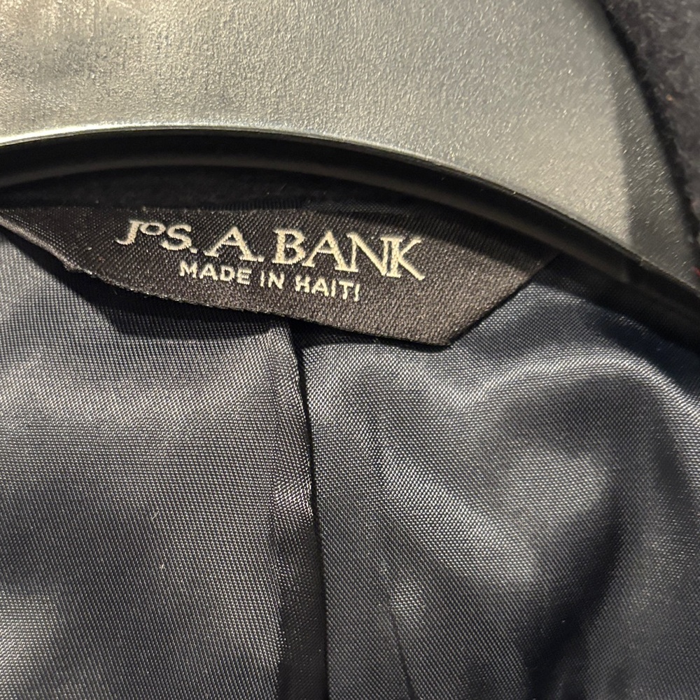 Men's Black Overcoat JoS.A.Bank - Picture 2 of 6